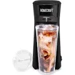 Homecraft HCIC20TMBLBK Iced Coffee Maker with Insulated Tumbler &amp; Straw