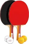  Ping Pong Paddle Sets - Professional Table Tennis Paddles, Balls, Storage Case 