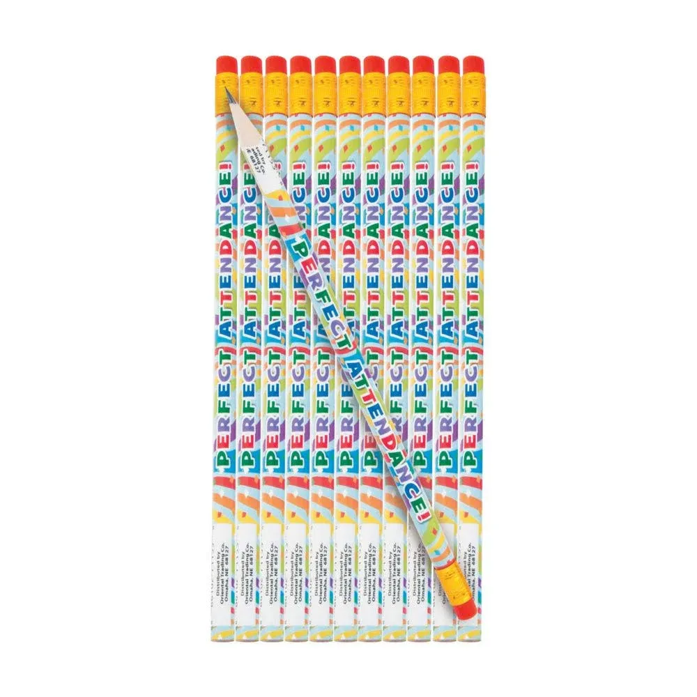 Perfect Attendance Pencils - 24 Pc.