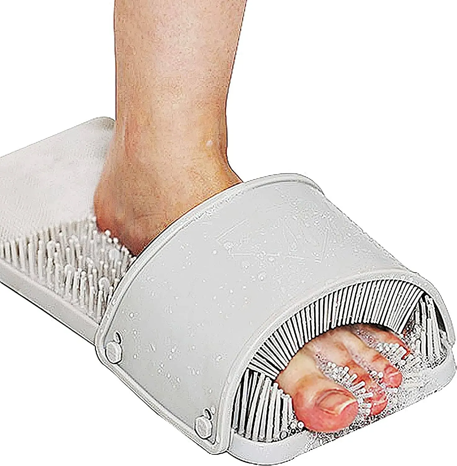 DALKOMLIFE Foot Scrubber Feet Cleaner Washer Brush for Shower Floor Spas Massage ...