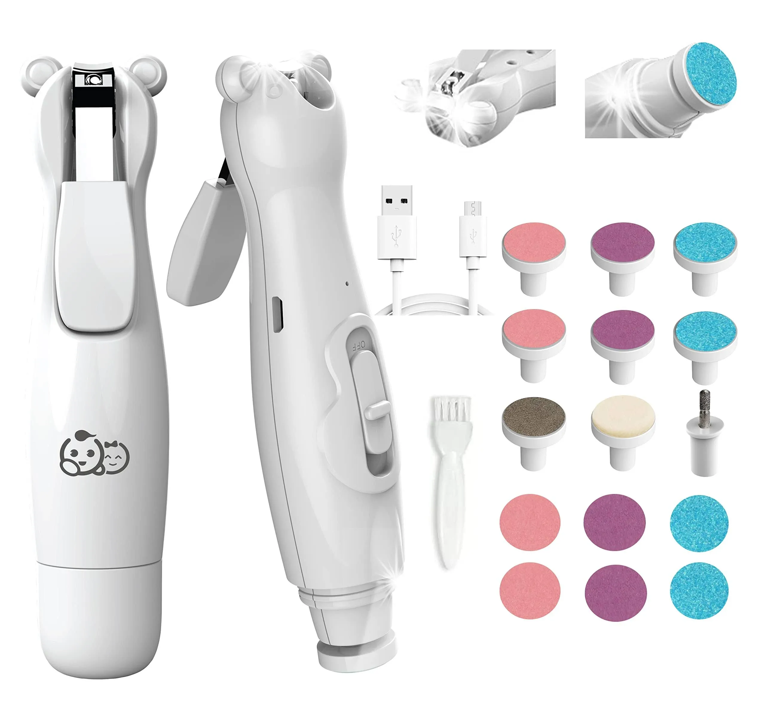 Rechargeable Baby Nail Clippers 20 in 1 by Royal Angels | Electric Baby Nail ...