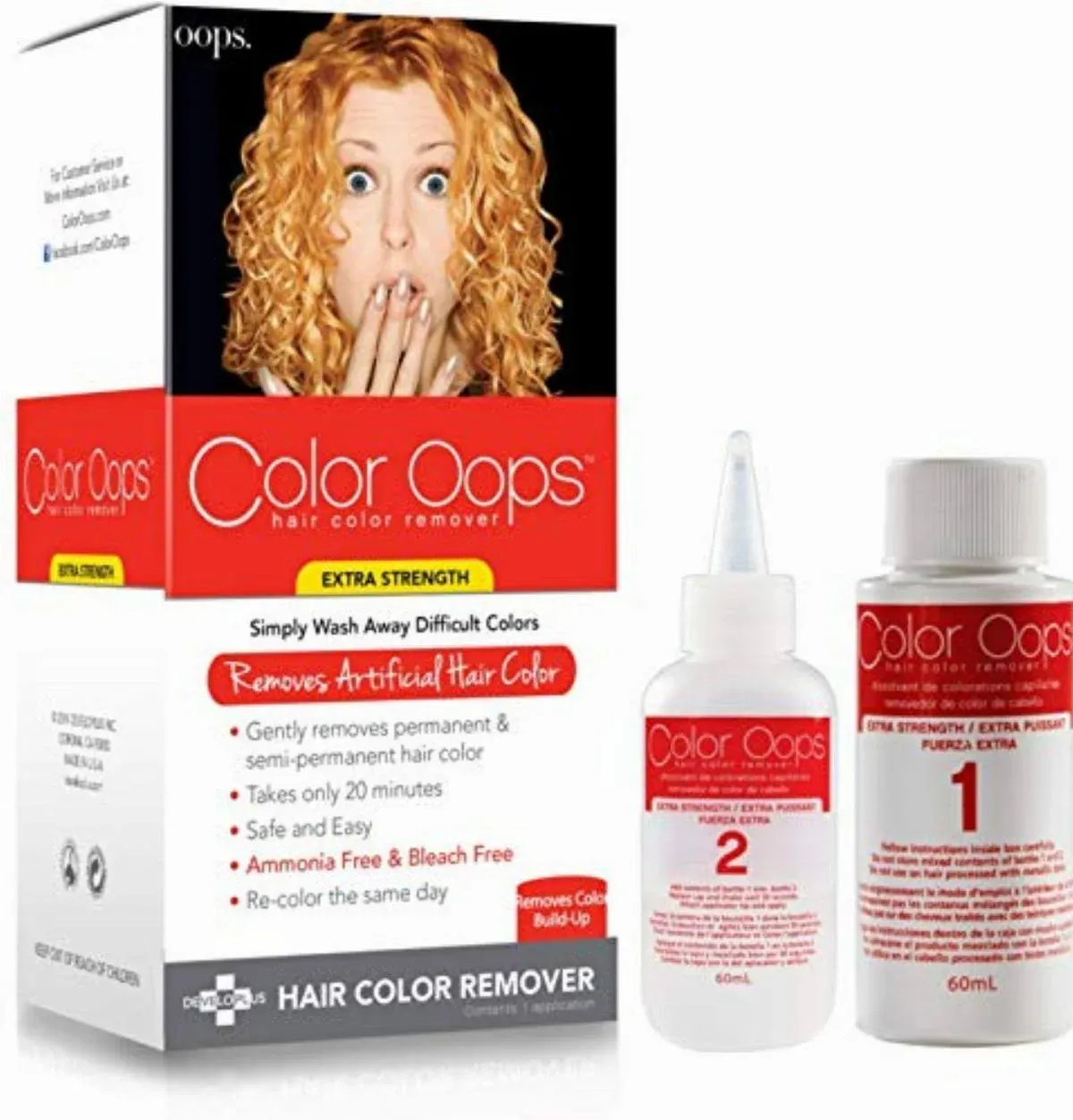 Color Oops Extra Conditioning Hair Color Remover, Pac