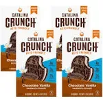 Catalina Crunch Keto Cookies Chocolate Vanilla Flavor - Low Carb, Low-Sugar Snacks - Pack of 4