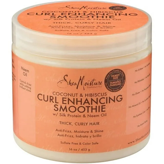 SheaMoisture Coconut & Hibiscus Curl Enhancing Smoothie - 16 oz jar