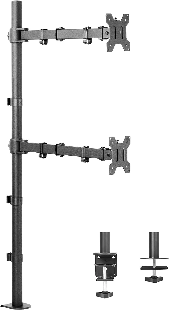 VIVO Dual Vertical Monitor Extra Tall Desk Mount