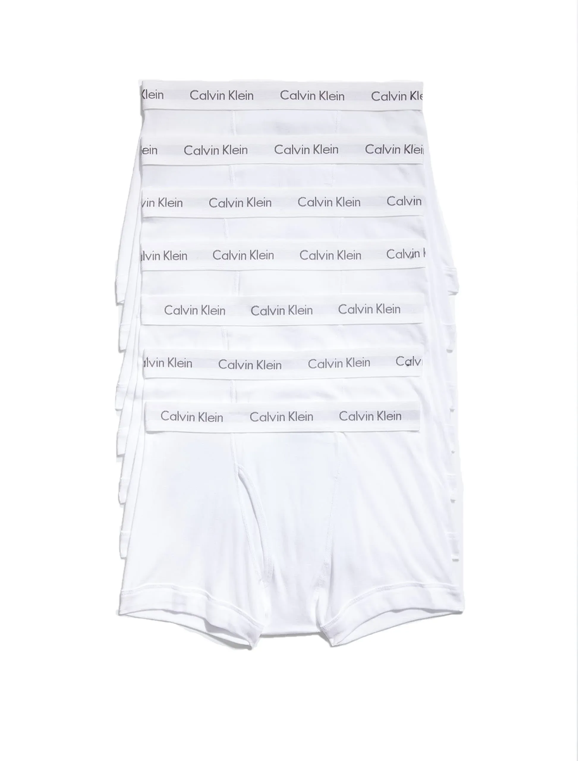 Calvin Klein Men&#039;s Cotton Classics 7-Pack Trunk Small 7 White