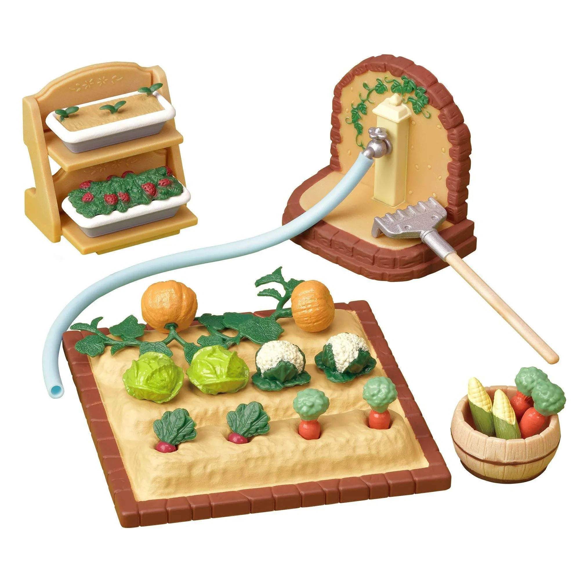 EPoch Calico Critters Sylvanian Families Vegetable Gardening Set KA-616