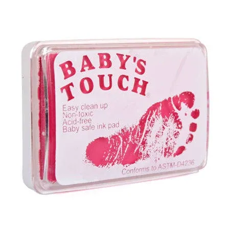 Baby's Touch Baby Safe Reusable Hand & Foot Print Ink Pads - Black