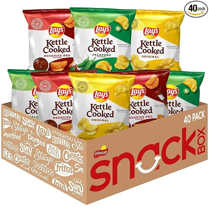 Lay's Kettle Cooked Potato Chips Variety Pack