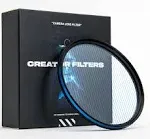 Creator FX Anamorfake Blue Streak Special Effects Lens Filter Anamorphic Light Flare Effect Filter for Camera Lens (82mm)