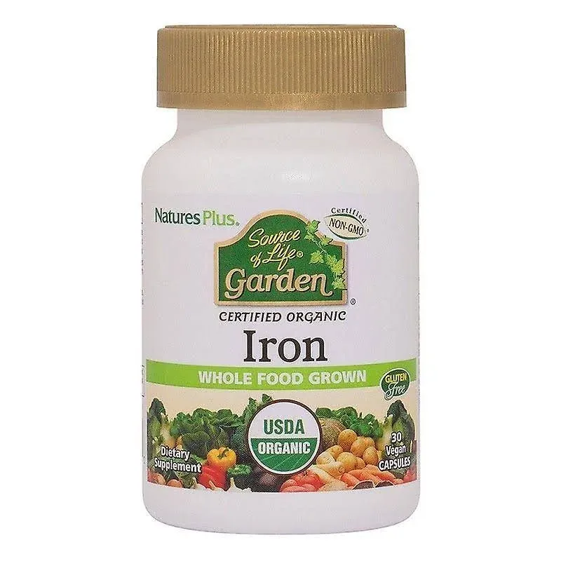 "Nature's Plus  Source of Life Garden Certified Organic Iron 30's"