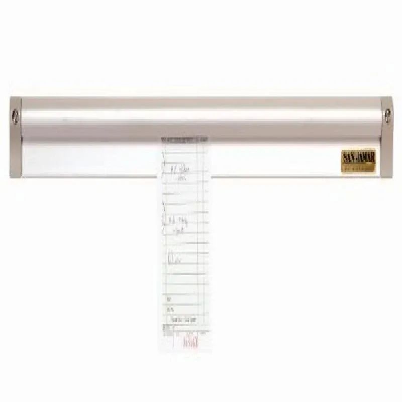 San Jamar Check Rack with Mounting Screw Pack for Kitchens and Restaurants, Stainless Steel