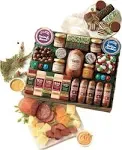 The Swiss Colony 25 Holiday Favorites - Assorted Chocolates, Sausage Meats, Cheese Blocks, and Spreadables, Sweet and Savory Variety Treats, Gift for Holidays, Christmas, or Birthdays