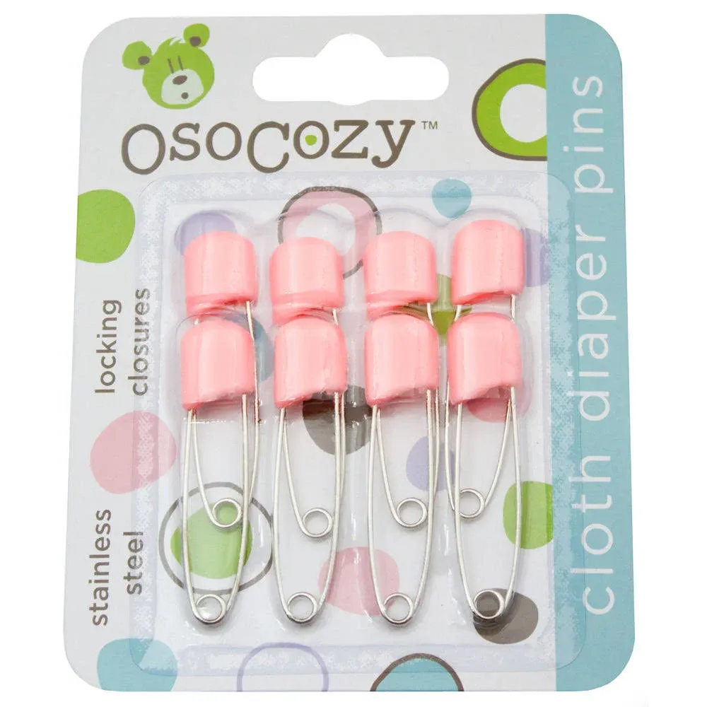 Get a Grip on Diapering with OsoCozy Packaged Diaper Pins - 8 Pack!