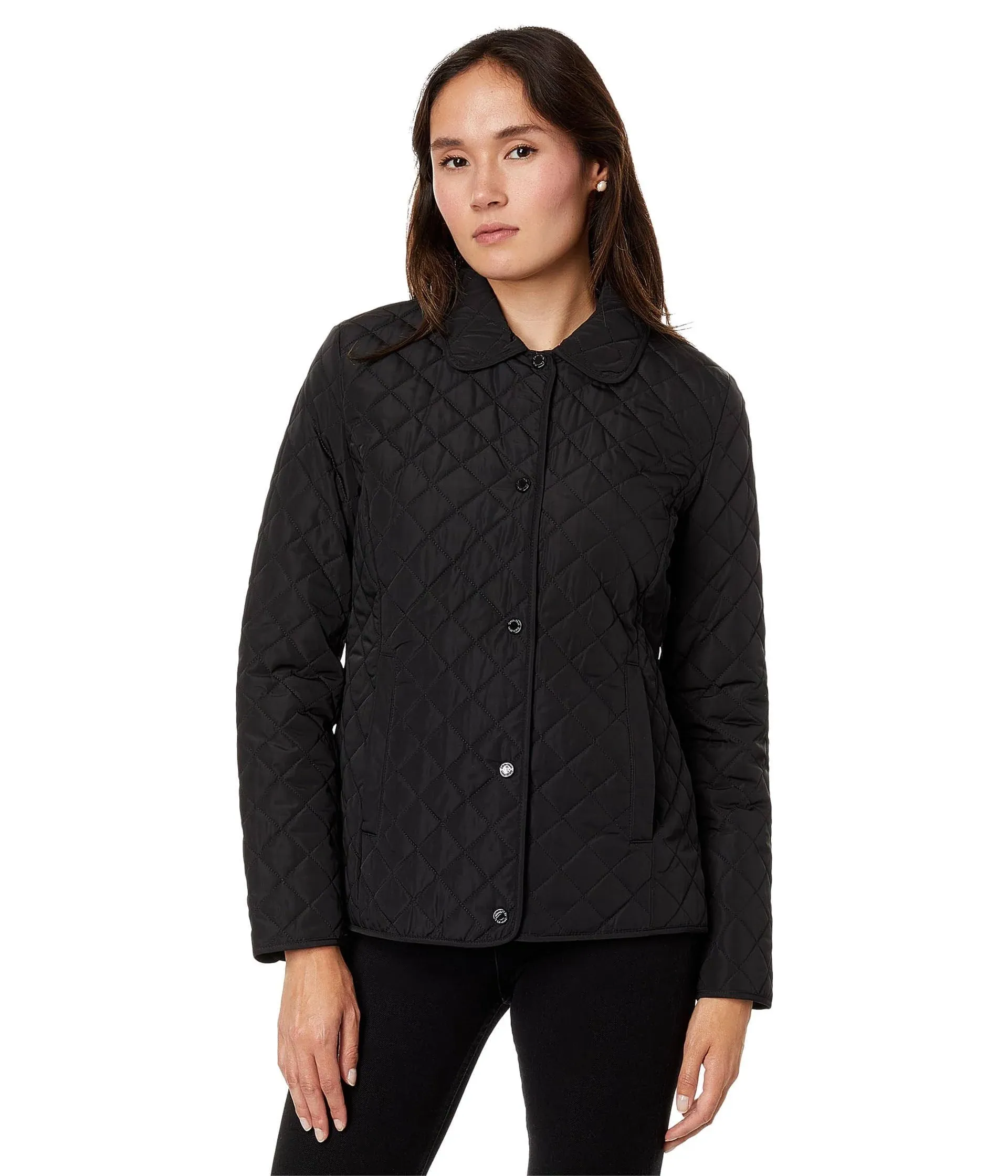 Calvin Klein Short Quilted Jacket Black MD (US 10)