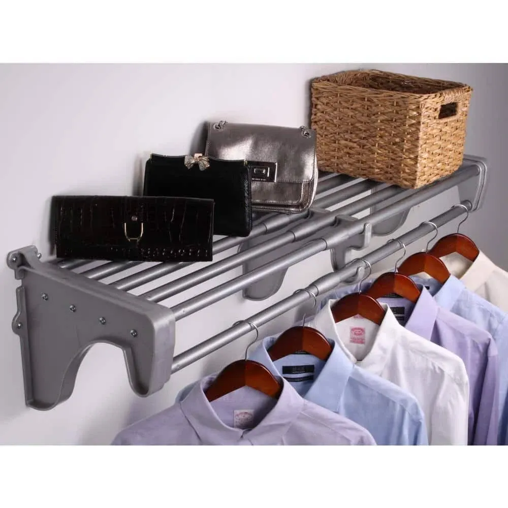 EZ Shelf DIY Expandable Closet Shelf & Rod