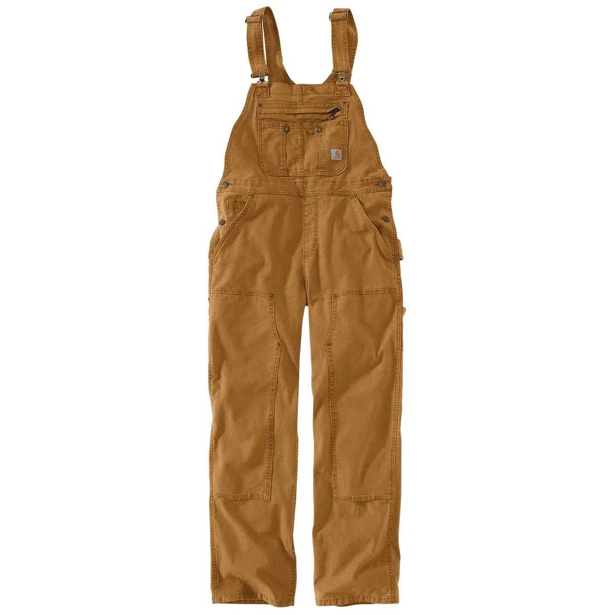 Carhartt Women's Rugged Flex Loose Fit Canvas Bib Overall | Brown | 3X