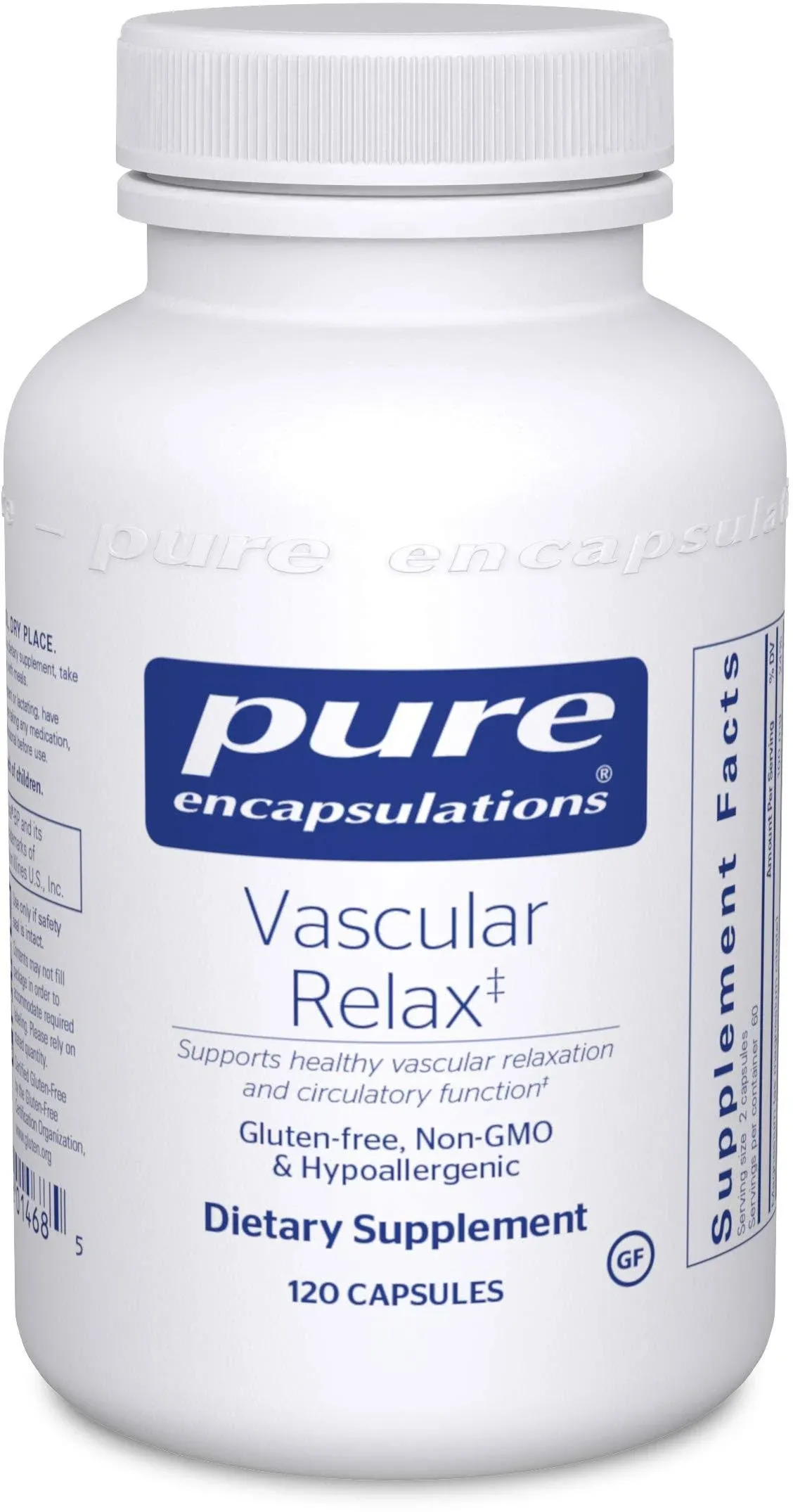 Pure Encapsulation Vascular Relax 120 Caps