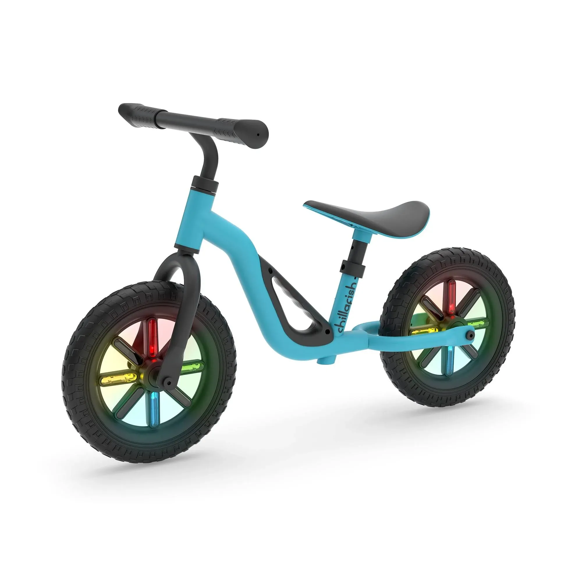 Chillafish Charlie Glow lightweight Balance Bike with Light-Up Wheels