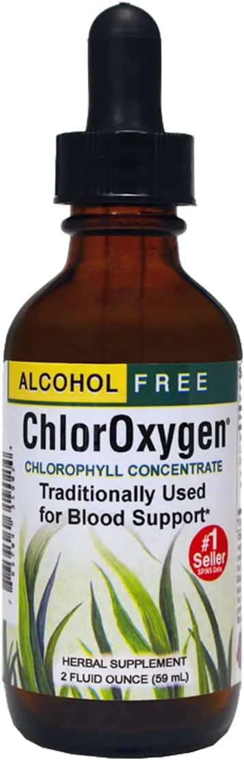 Herbs Etc., ChlorOxygen, Chlorophyll Concentrate, Alcohol Free, Mint, 2 fl oz (59 ml)