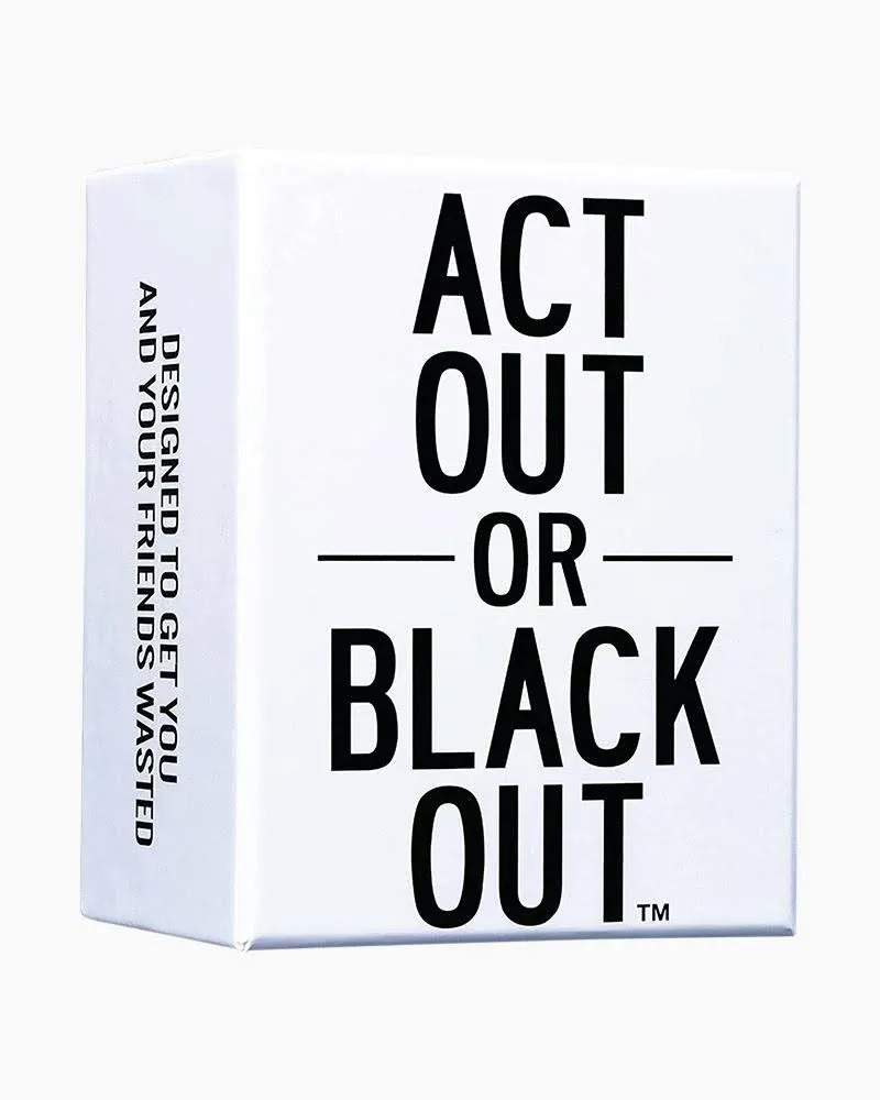 Do or Drink Act Out or Black Out Charades Drinking Card Games for Adults, Fun Adult Game with 350 Prompts - Great Party Game for Game Night, Bachelorette Parties, Couples, and More