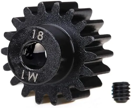 Traxxas 6491R 18-Tooth Mod-1 Machined Steel Pinion Gear