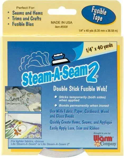 Warm Company Steam-A-Seam 2 Fusible Web-.25inX40yd FOB: MI