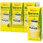 Binggrae Banana Flavored Milk [Korea’s No 1 Classic & Original Banana Milk] - Sweet, Smooth & Creamy Texture (Pack of 6)