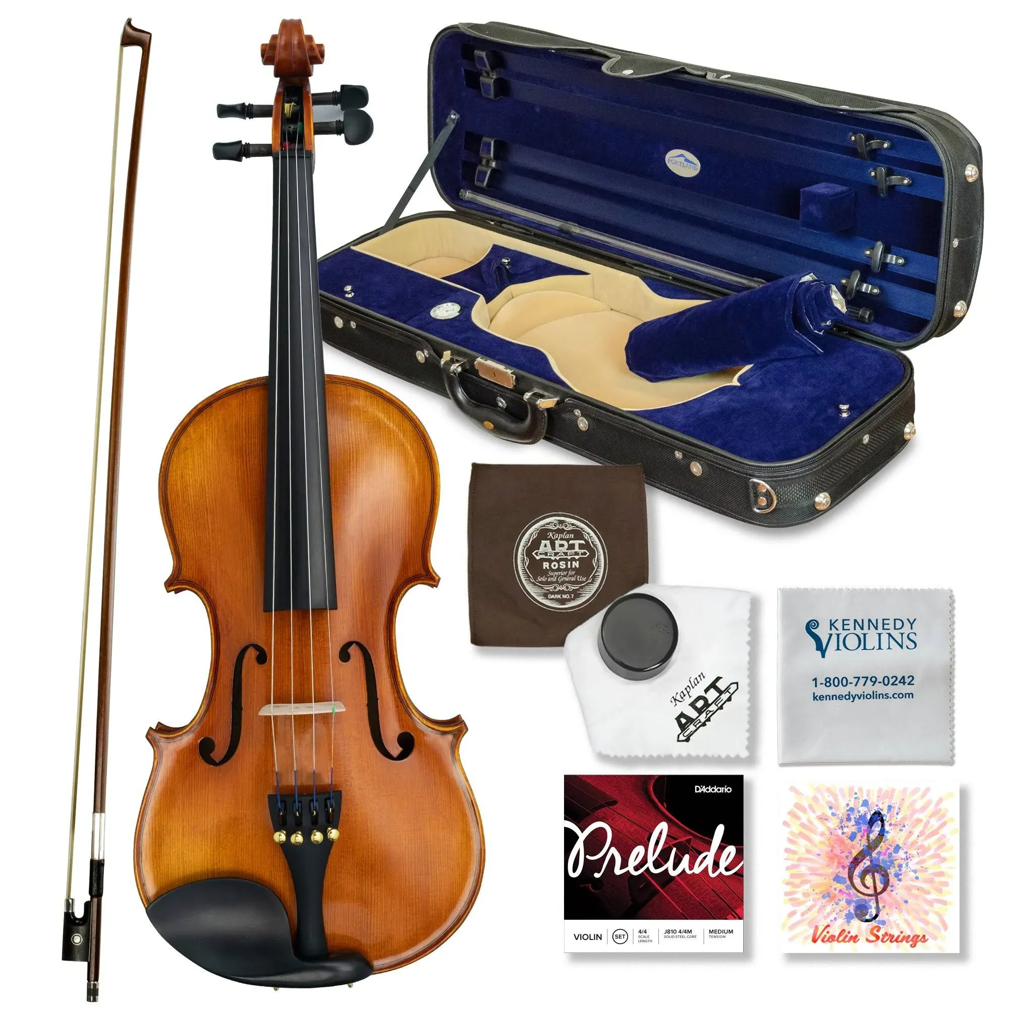 Kennedy Violins- CLEARANCE Louis Carpini G2 Violin Outfit