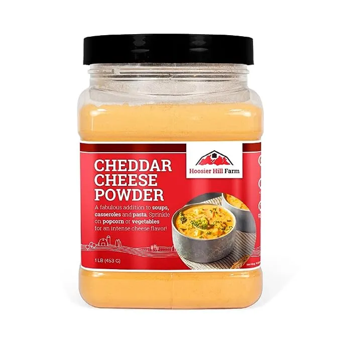 Hoosier Hill Farm Cheddar Cheese Powder, 1LB (Pack of 1)