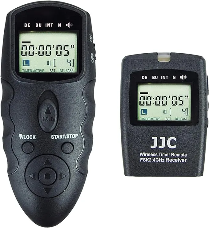 JJC Wireless Remote Shutter Release Intervalometer Timer for Canon Eos R3 R5 5D ...