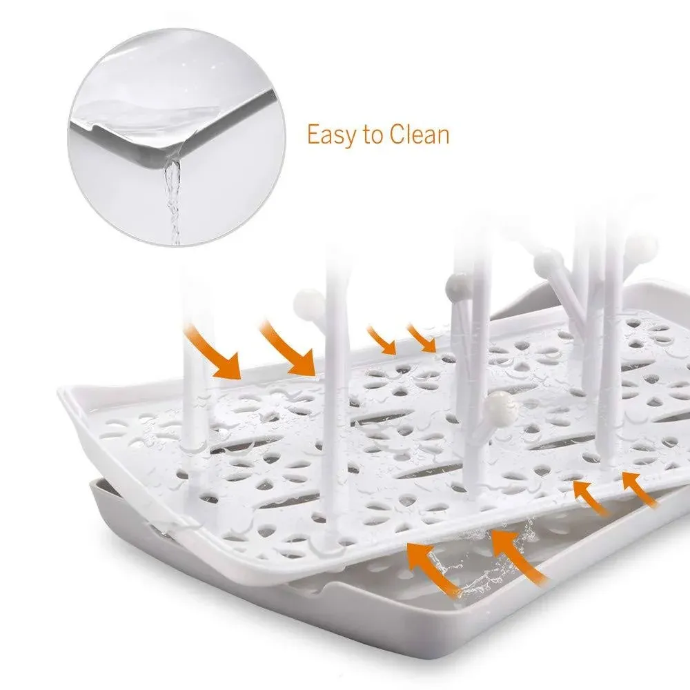 Baby Bottle Drying Rack with Tray, Termichy High Capacity Bottle Dryer Holder