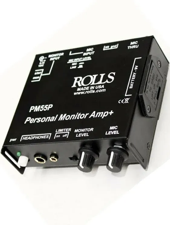 Rolls PM55P Personal Monitor Amp/Limiter/Ba<wbr/>ttery