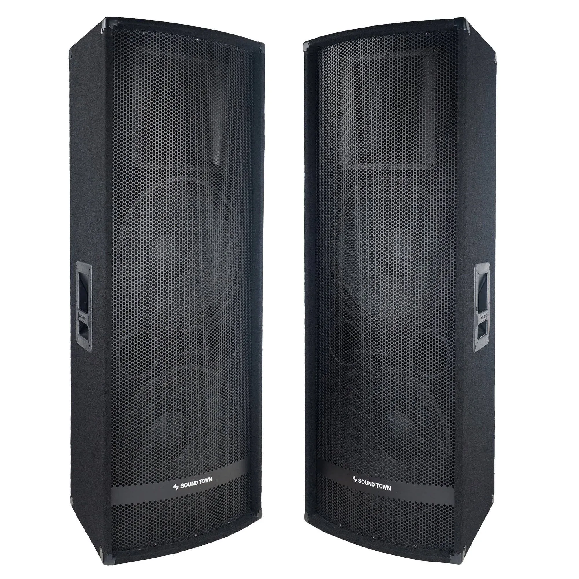 Sound Town Dual 15&#034; 2800W Full-range Passive DJ PA Loud Speaker (METIS-215-PAI<wbr/>R)