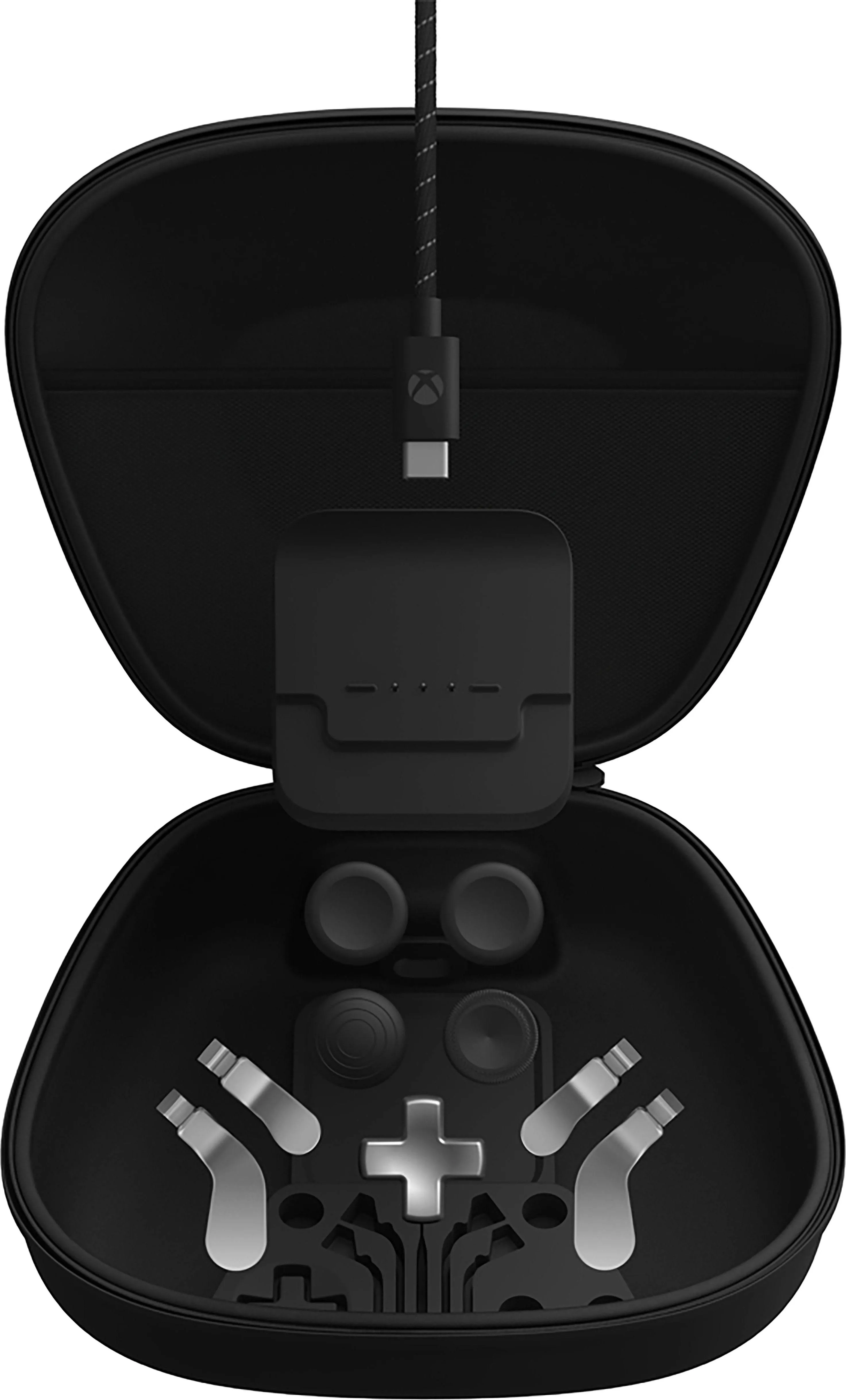 BSUZUN Complete Component Pack for Xbox Elite Controller Series 2 - Accessories Includes 1 Carrying Case, 1 Charging Dock, 4 Thumbsticks, 4 Paddles