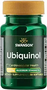 Swanson Maximum Strength Ubiquinol 200 Milligrams 30 Sgels