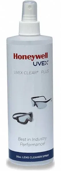 Honeywell Uvex S471 Lens Cleaning Solution, 16 oz, w/Pump