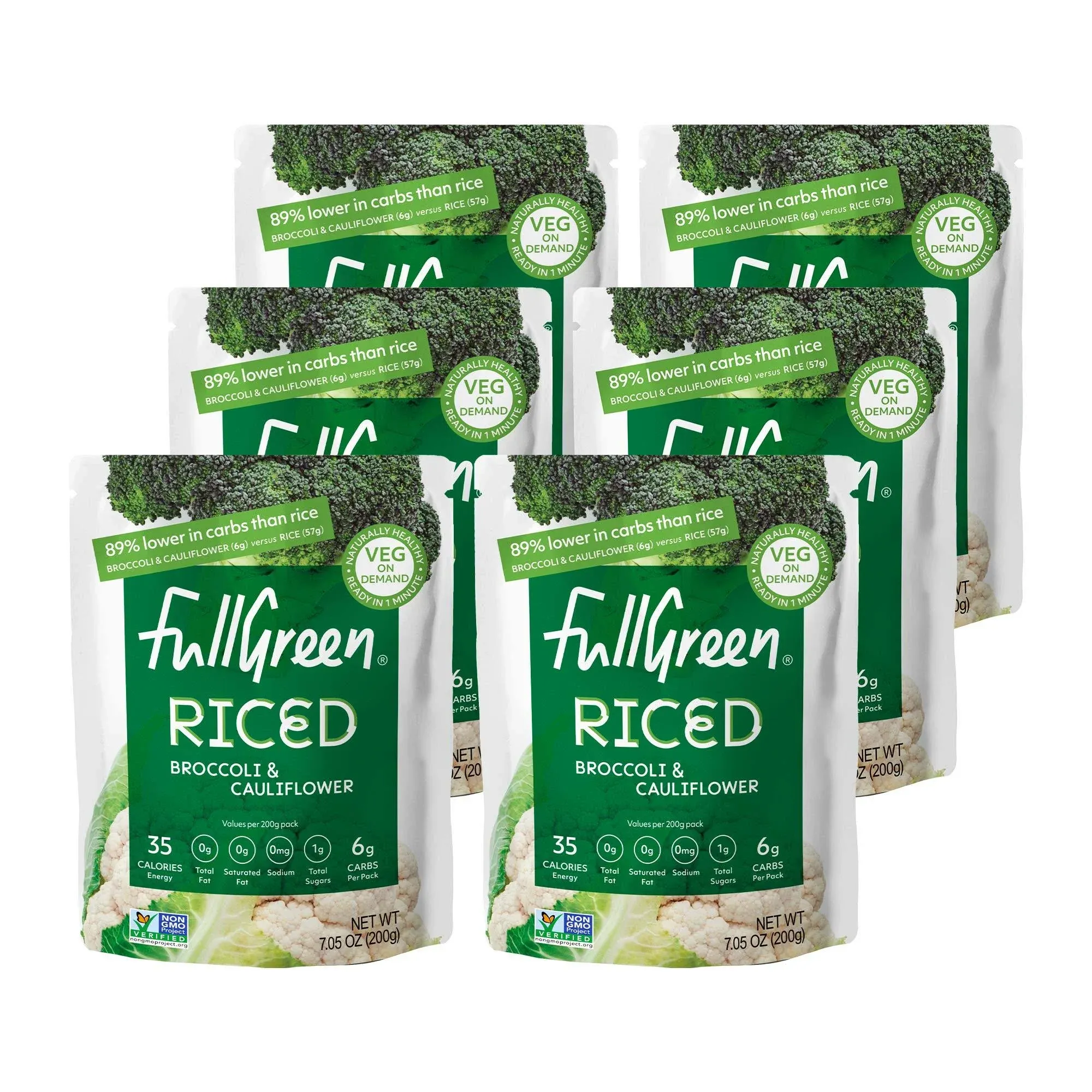 Fullgreen Cauliflower Rice with Broccoli, 7.05 Ounce -- 6 per case