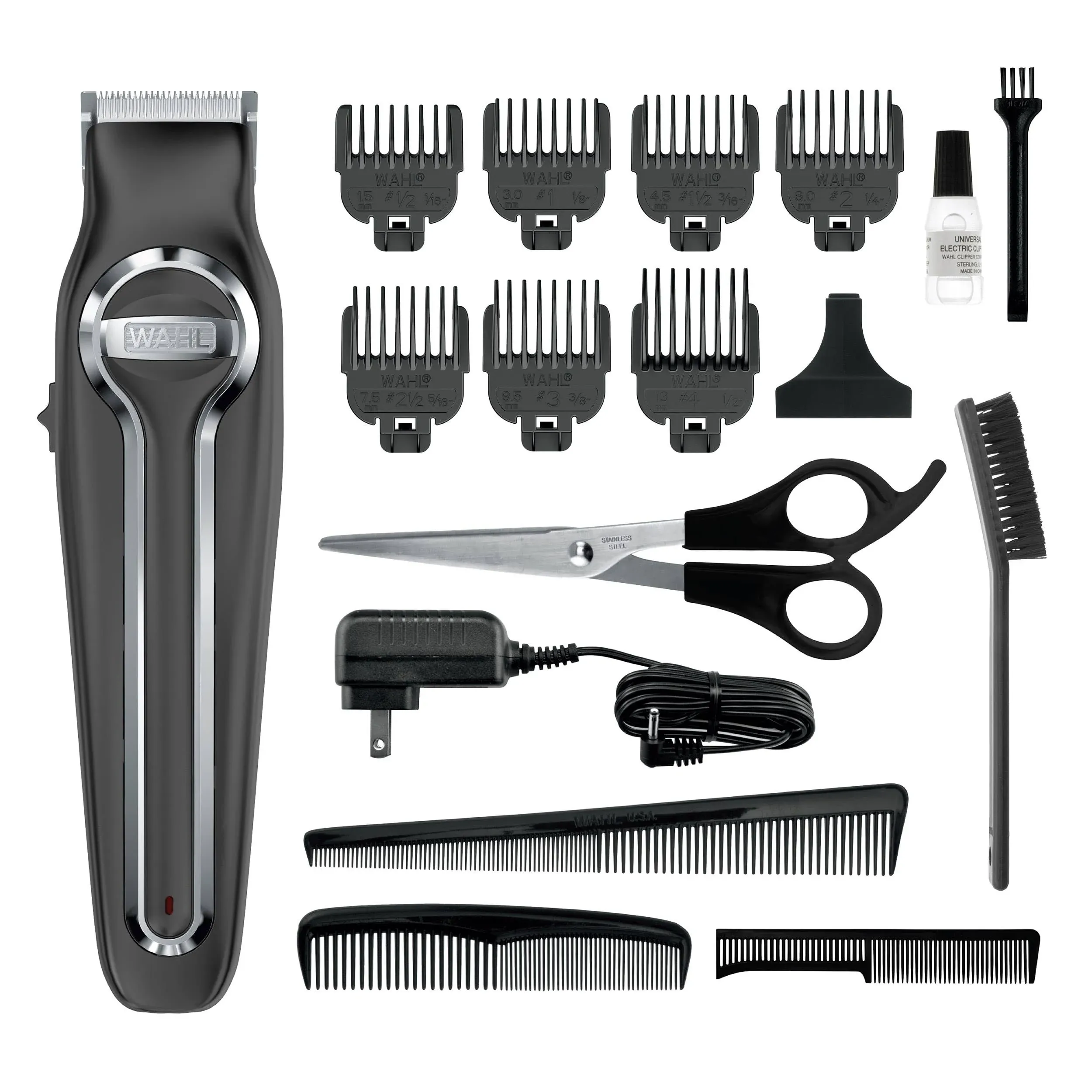 Wahl Compact Cordless Rechargeable Touch Up Trimmer for Necklines, Sideburns, and Facial Hair Trimming with Worldwide Voltage and Precision Blades, by