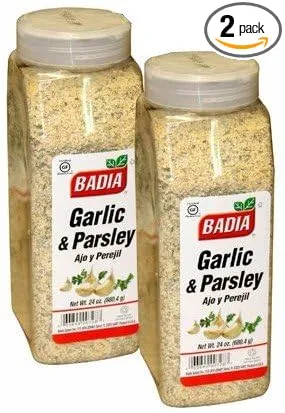 Badia Garlic and Parsley. 24 oz Container.Pack of 2