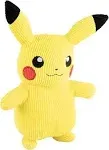 Pokèmon PKW2389 Select Corduroy Pikachu PLUSH-8-Inch-Unique Fabric-Authentic Details, Multicolor