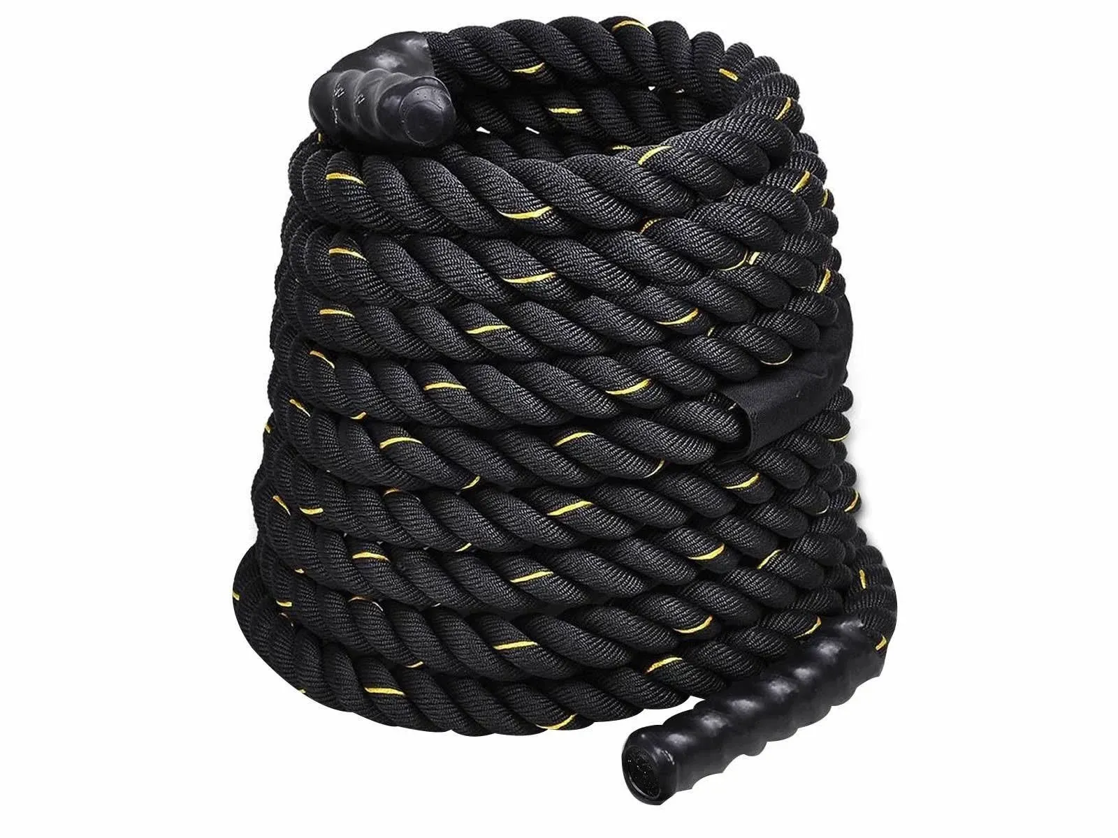 Comie Poly Dacron 30ft/40ft/50ft Length Battle Rope Exercise Workout Strength Training Undulation (1.5" 40ft)