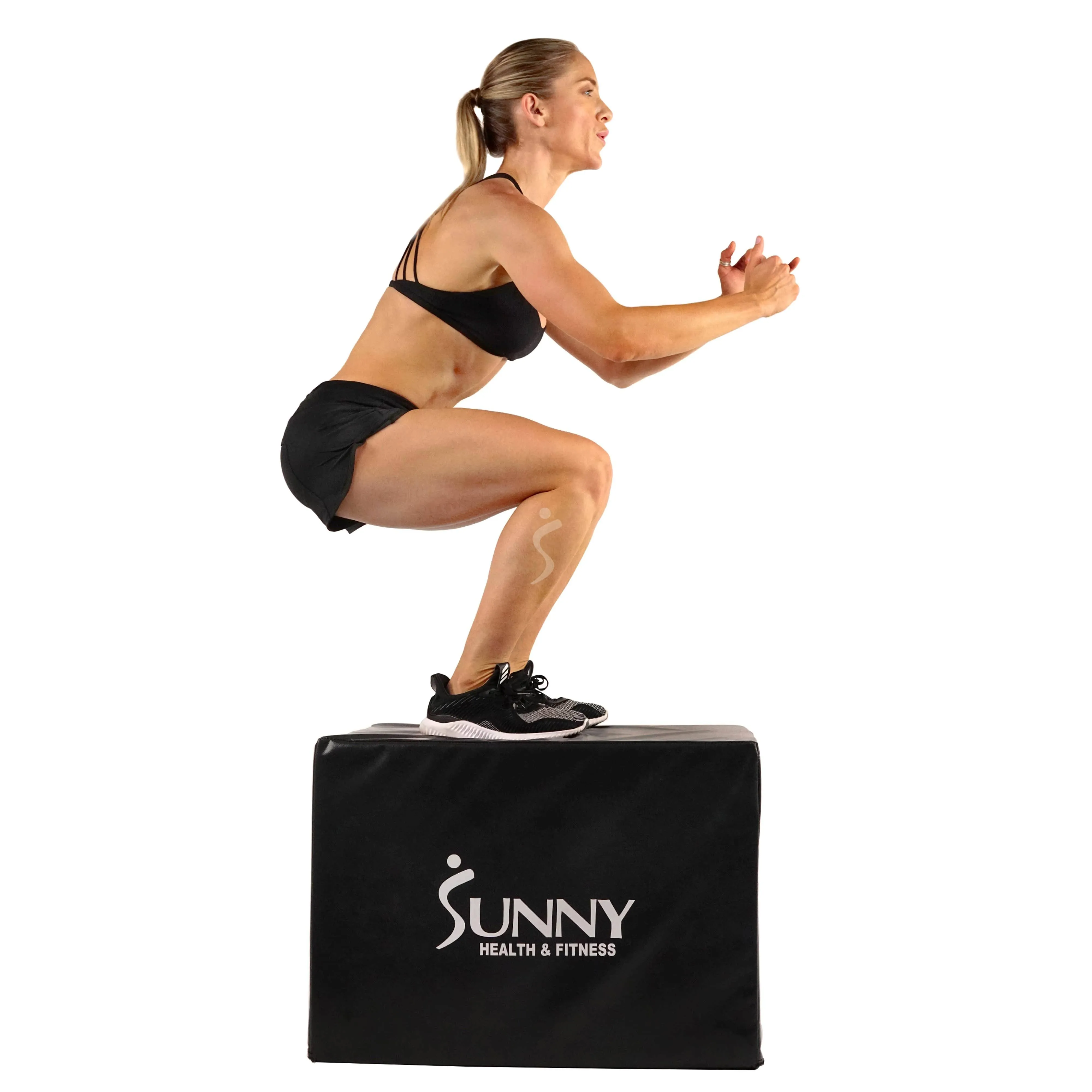 Sunny Health &amp; Fitness Plyo Box Jump Platform with Adjustable Heights - NO. 072