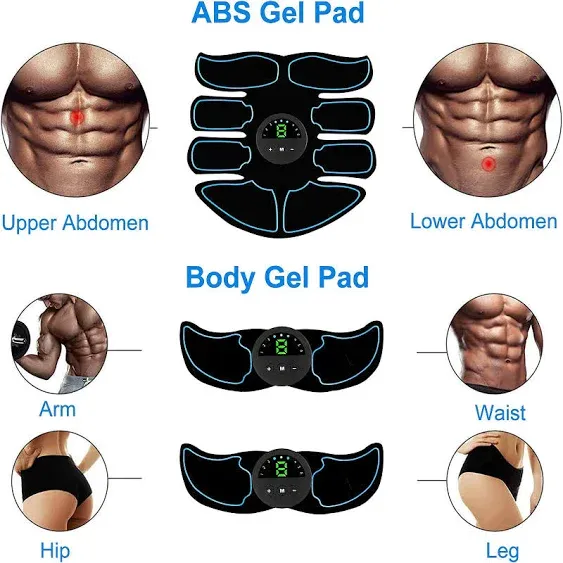 ABS Stimulator,EMS Muscle Stimulator,Abdominal Toning Belt,Muscle Toner,ABS ...