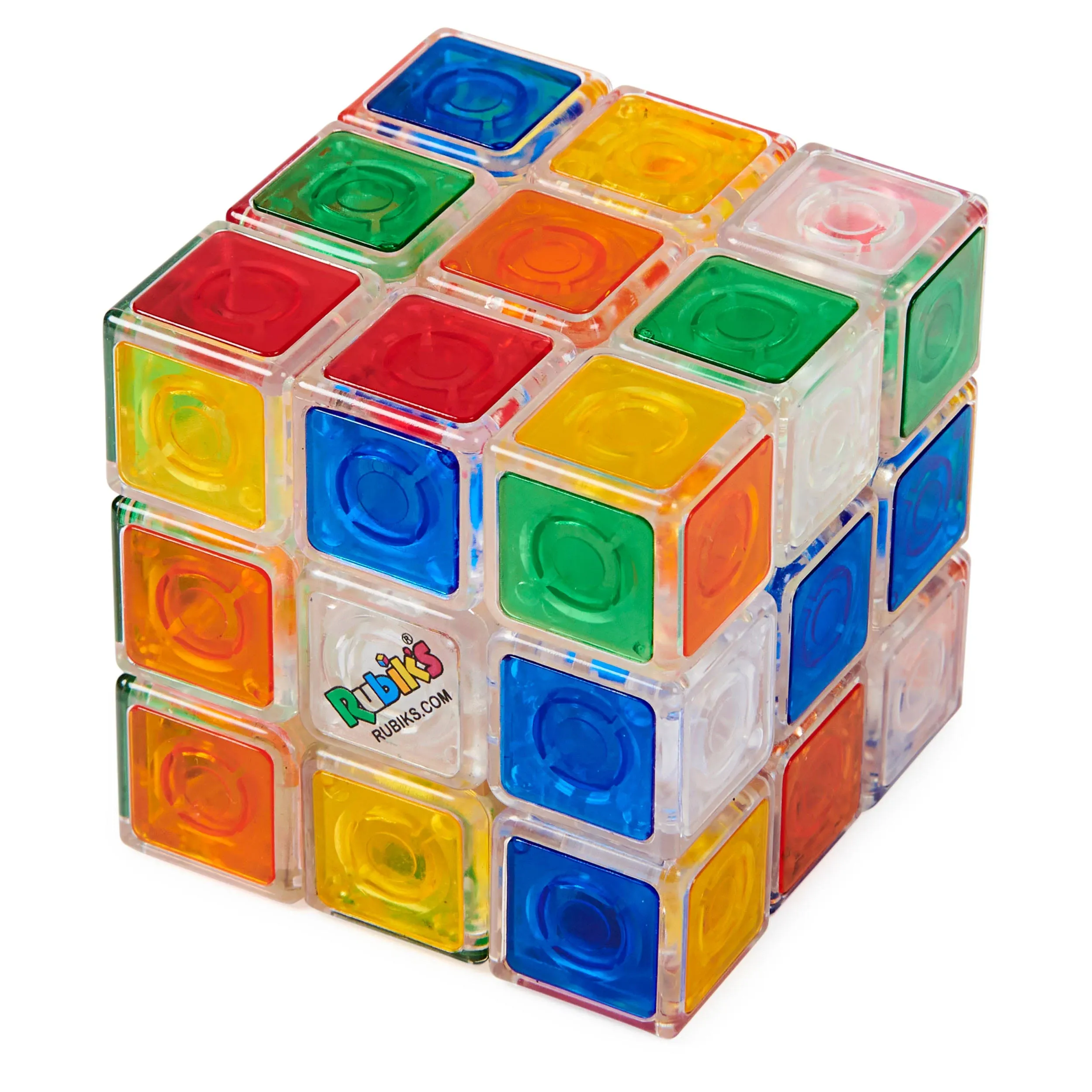 Rubik’s Crystal New Transparent 3x3 Cube Classic Color-Matching Problem-Solvi.<wbr/>..