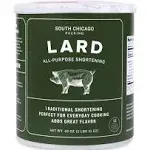 South Chicago Packing Traditonal Lard Shortening, 42 Ounces, Specialty Baking Shortening and Cooking Fat