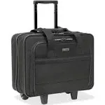 Solo Carnegie Rolling Laptop Bag, Black