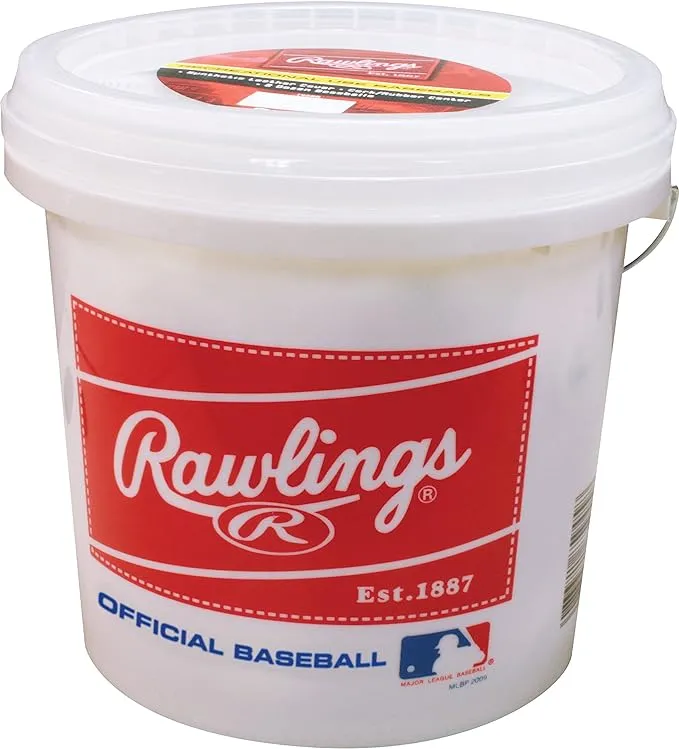 Rawlings | Official League Recreational Use Practice Baseballs | Youth/8U | OLB3 | Bucket | 24 Count