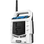 BRAND NEW HART Portable AM/FM Radio, White/Black, HPAD01 RADIO ONLY