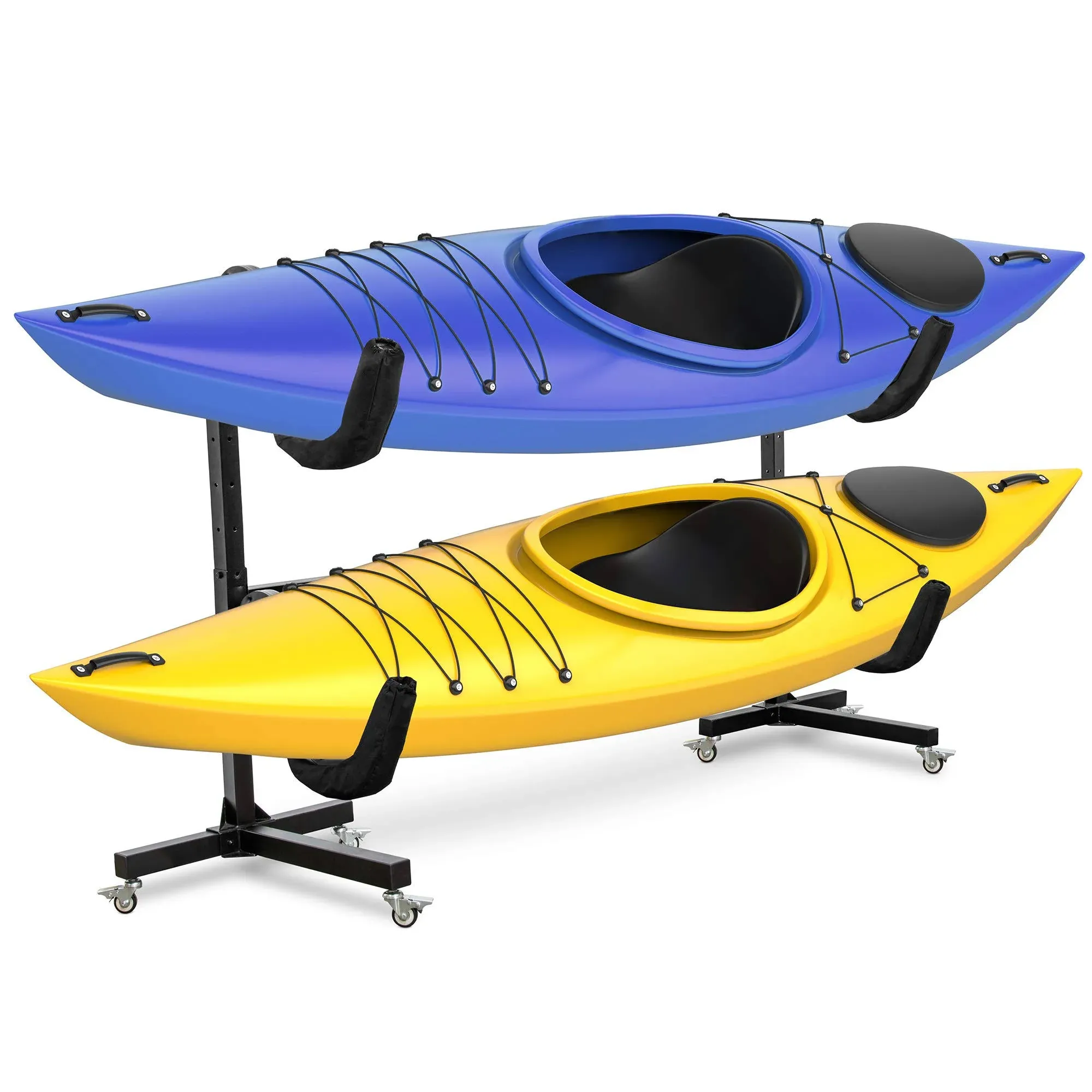 Freestanding Kayak Storage Rack, Heavy Duty Storage for Two-Kayak, SUP, Canoe &amp; 